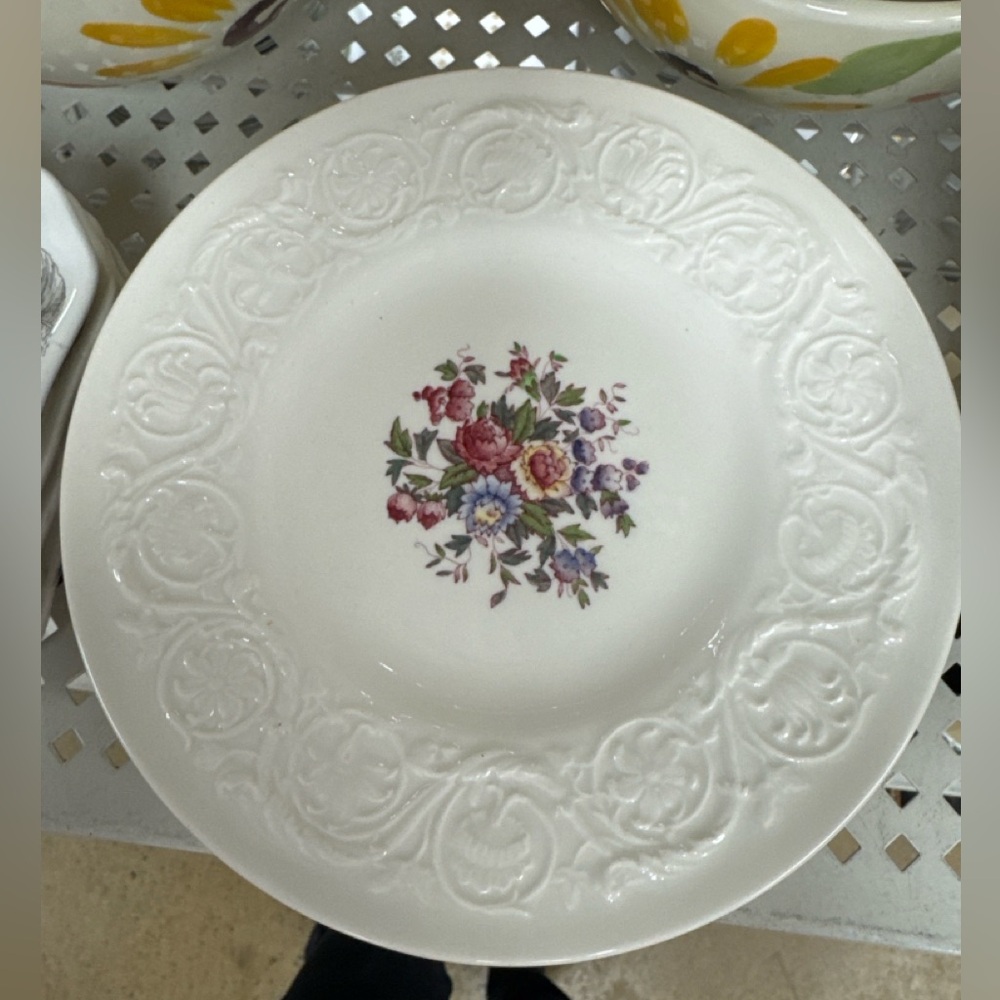 Wedgwood White Ceramic Plate